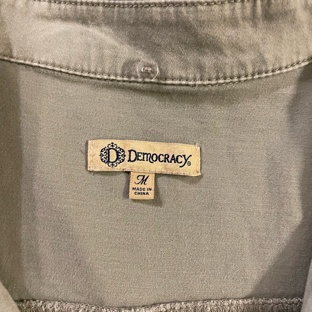 Light Green Democracy Jean Jacket Stretch Medium - Picture 3 of 7